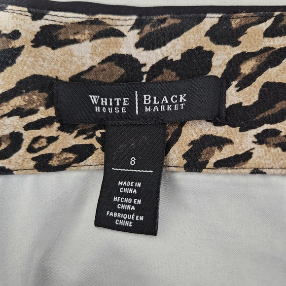 WHBM White House Black Market Multi Color Stripe Lined Skirt - Picture 6 of 10